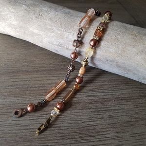 Copper beaded bracelets